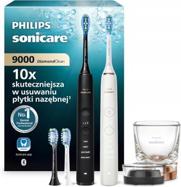 SZCZOTECZKA SONICZNA ELEKTRYCZNA BLUETOOTH RÓŻOWA 3 KOŃCÓWKI