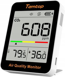 MONITOR CO2 JAKOŚCI POWIETRZA Z POMIAREM TEMPERATURY I WILGOTNOŚCI