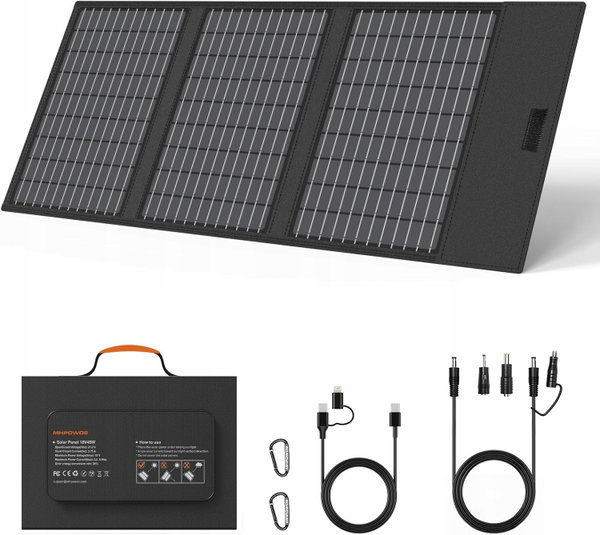 PANEL SŁONECZNY 45W SKŁADANY USB-C PRZENOŚNY