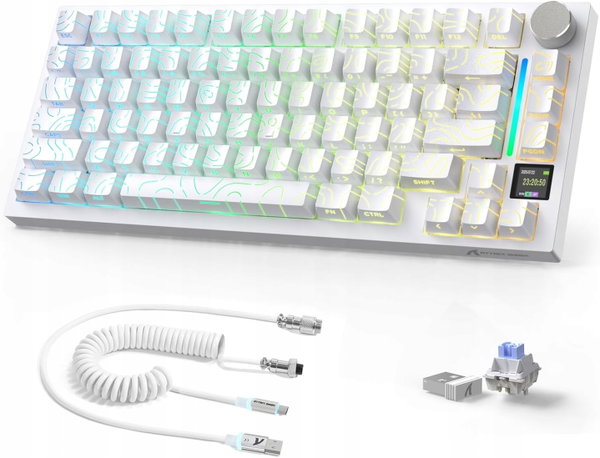 KLAWIATURA MECHANICZNA 75% BEZPRZEWODOWA RGB HOT SWAP