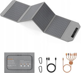 PANEL SŁONECZNY 40W SKŁADANY USB-C DC PRZENOŚNY