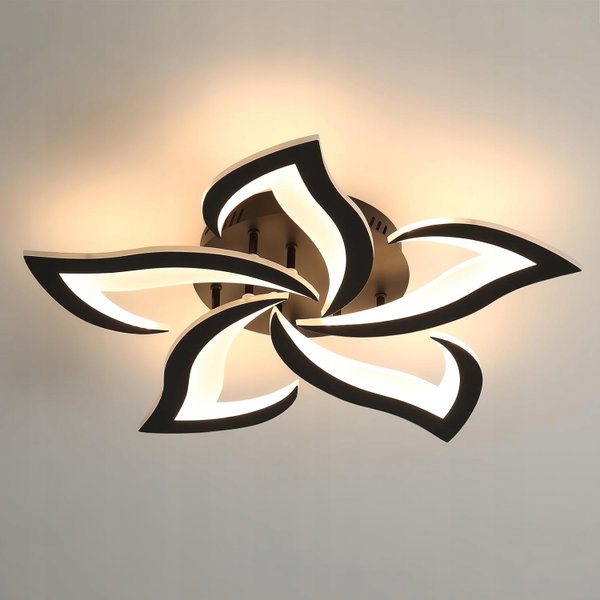 LAMPA SUFITOWA LED 60W 6750LM 60CM CZARNA