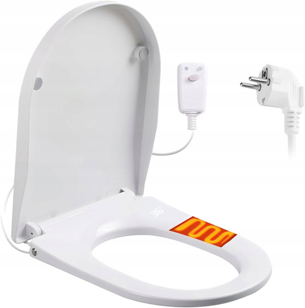 DESKA SEDESOWA BIDET PODGRZEWANA LED WOLNOOPADAJĄCA V