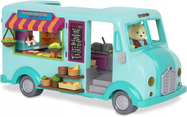 FOOD TRUCK DLA FIGUREK Z AKCESORIAMI DO ZABAWY