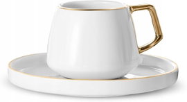 FILIŻANKI DO KAWY TURECKIEJ 12 ELEMENTÓW 90 ML ZŁOTE