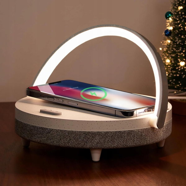 LAMPKA NOCNA LED 4W1 Z GŁOŚNIKIEM BLUETOOTH I ŁADOWANIEM