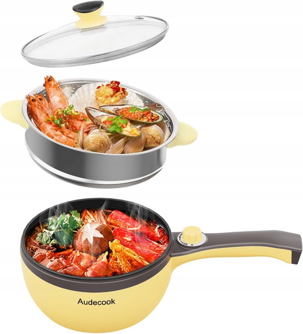 PATELNIA ELEKTRYCZNA HOT POT PAROWAR 1,5L NIEPRZYWIERAJĄCA 600W