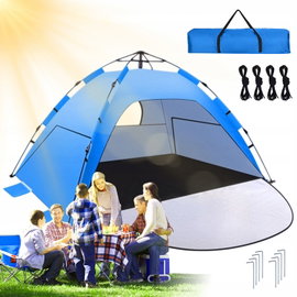Duży namiot plażowy typu Pop Up dla 2-4 osób, automatyczny, wodoodporny