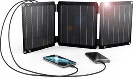 PANEL SŁONECZNY 21W SKŁADANY USB-C USB-A WODOODPORNY
