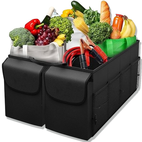 Organizer do Bagażnika z Przegródkami, Torba, Antypoślizgowy Spód, Składany