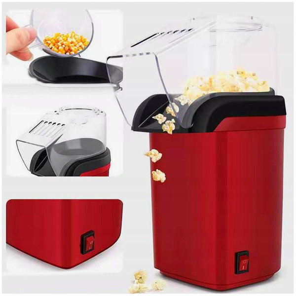 Maszynka do popcornu słodkiego i słonego, 1200 W, bez oleju, miarka