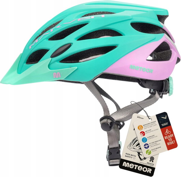 KASK ROWEROWY MTB MIEJSKI REGULOWANY Z DASZKIEM L