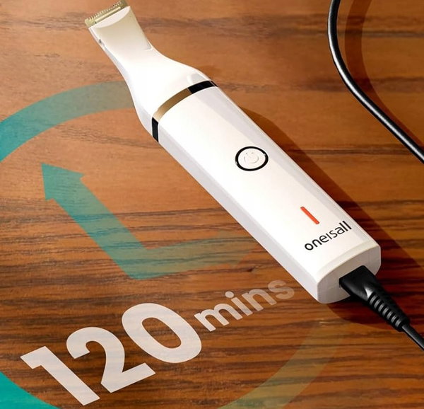 TRYMER DO ŁAP PSA KOTA 2 OSTRZA LED USB CICHY