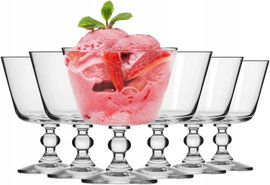 SZKLANE PUCHARKI DO LODÓW I DESERÓW 380 ML – 6 SZTUK