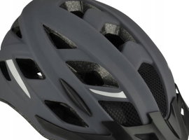 KASK ROWEROWY MIEJSKI REGULOWANY Z DASZKIEM L-XL