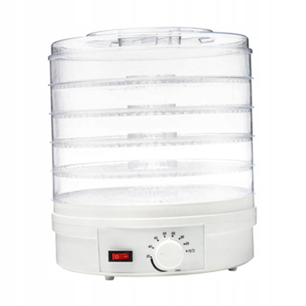 Dehydrator żywności, przezroczysty/biały, 250 W