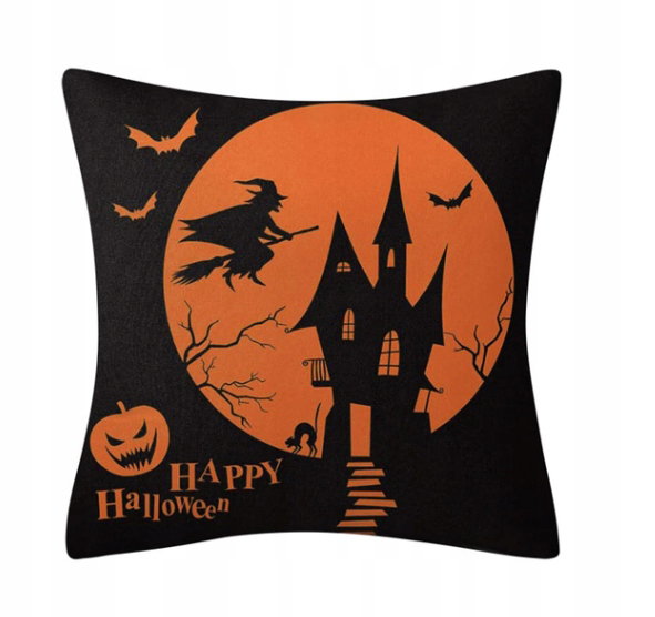 Halloween poszewki na poduszki 45 x 45 cm, dekoracyjne poszewki
