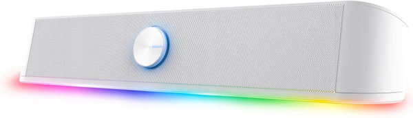 SOUNDBAR RGB STEREO 12W USB JACK 3,5 MM BIAŁY