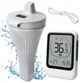 TERMOMETR CYFROWY DO BASENU LCD RADIOWY IP67