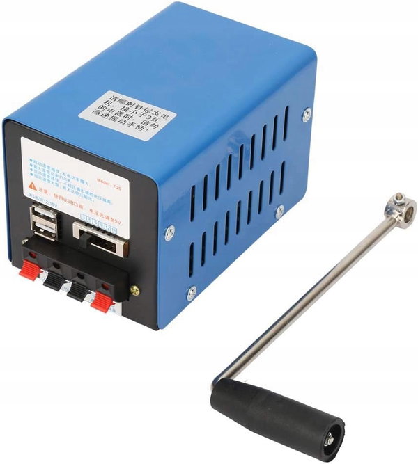 ŁADOWARKA RĘCZNA GENERATOR PRZENOŚNY USB 20W