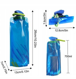 Butelka na wodę 1000 ml, Bez BPA, Plastik Tritan, Szczelna, do szkoły