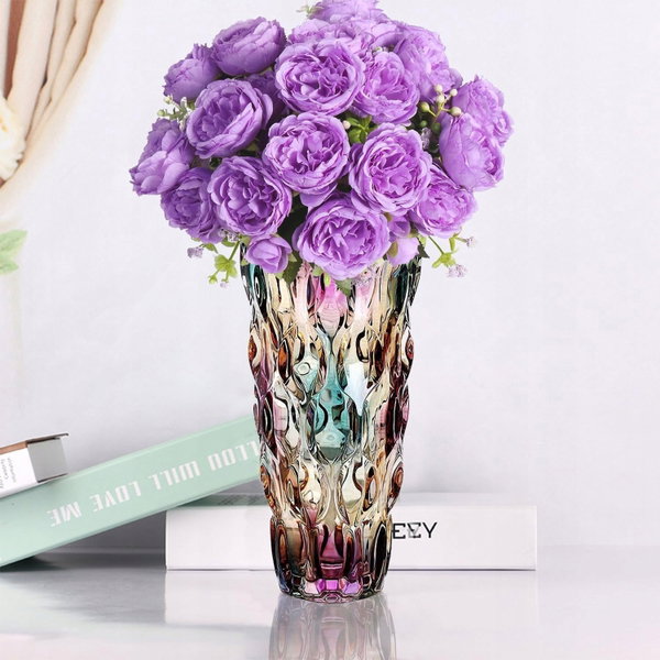 WAZON SZKLANY 24CM POGRUBIONY NA TULIPANY