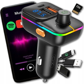Transmiter FM Bluetooth 5.0 radio samochodowe, odbiornik, ładowarka