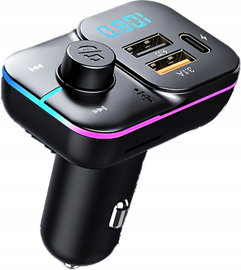 Nadajnik FM Bluetooth do samochodu, ulepszony, bezprzewodowy adapter