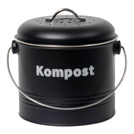 KOSZ NA ODPADY BIO 3,5L METALOWY Z FILTREM