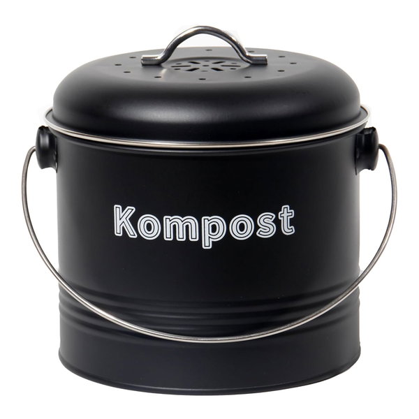 KOSZ NA ODPADY BIO 3,5L METALOWY Z FILTREM