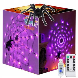 Światła okienne na Halloween, 3 sztuki, oświetlenie LED