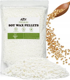 WOSK SOJOWY 1KG NATURALNY DO ŚWIEC EKO