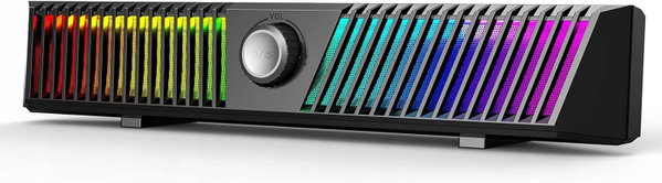 GŁOŚNIKI KOMPUTEROWE BLUETOOTH RGB LED Z MIKROFONEM