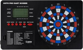 TABLICA WYNIKÓW ELEKTRONICZNA DO DARTA LCD 8 GRACZY 32 GRY MONTAŻ ŚCIENNY