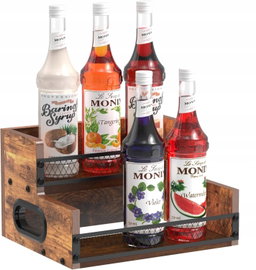 PÓŁKA NA ALKOHOL 2-POZIOMOWA 6 BUTELEK RETRO