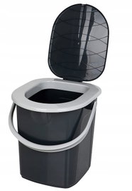 Toaleta Kempingowa, Czarno/Szary, 22 L