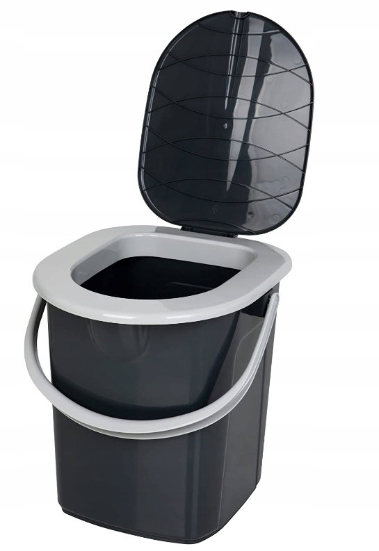 Toaleta Kempingowa, Czarno/Szary, 22 L