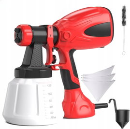 PISTOLET DO MALOWANIA 650W HVLP 1200 ML Z 4 DYSZAMI