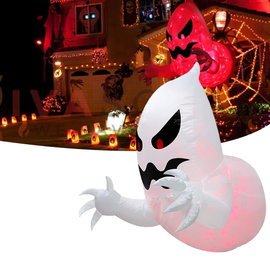 Dekoracja na Halloween, do ogrodu, 2 sztuki, łańcuch z 48 diodami LED