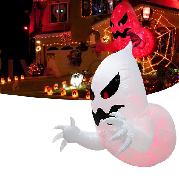 Dekoracja na Halloween, do ogrodu, 2 sztuki, łańcuch z 48 diodami LED