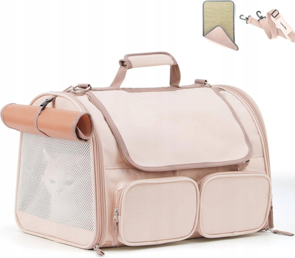 TORBA TRANSPORTOWA DLA ZWIERZĄT SKŁADANA WODOODPORNA DO 22 KG 44x30x29