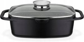NACZYNIE ŻAROODPORNE GRANITOWE 6L PROSTOKĄTNE DO PIEKARNIKA 33x21 CM