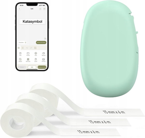 MINI DRUKARKA ETYKIET BLUETOOTH TERMICZNA