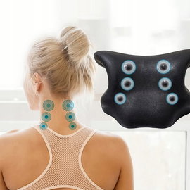 Podgrzewana poduszka do masażu pleców i szyi z funkcją Shiatsu, elektryczna