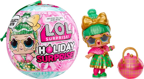 LALKA ŚWIĄTECZNA HOLIDAY TINSEL Z 8 NIESPODZIANKAMI LIMITOWANA EDYCJA