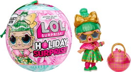 LALKA ŚWIĄTECZNA HOLIDAY TINSEL Z 8 NIESPODZIANKAMI LIMITOWANA EDYCJA