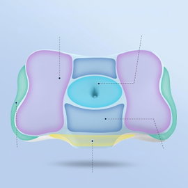 PODUSZKA ORTOPEDYCZNA MEMORY FOAM ERGONOMICZNA DO SPANIA