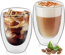 SZKLANKI DO LATTE MACCHIATO 2 ELEMENTY 350 ML PODWÓJNE