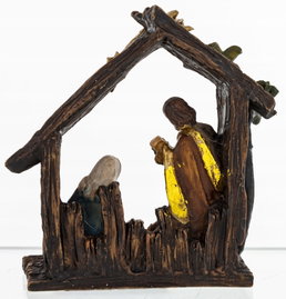 Szopka bożonarodzeniowa, 3 figurki do szopki, 10 cm, skala 1:20