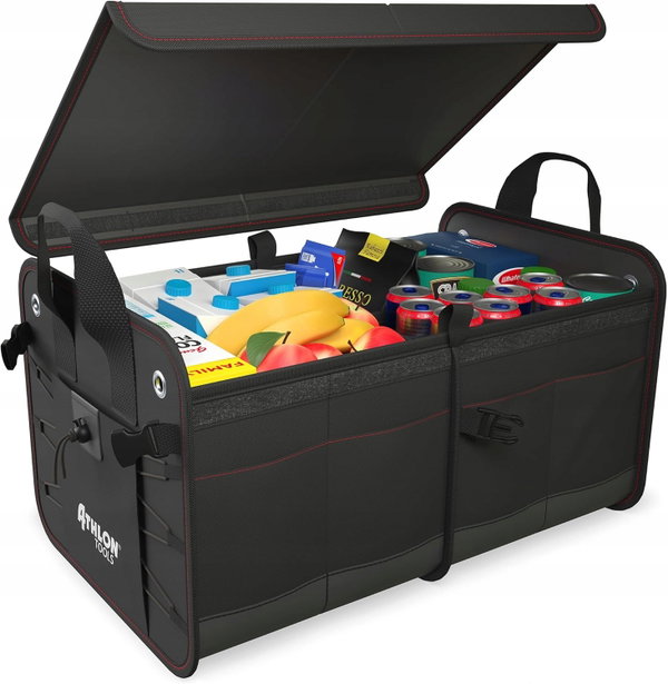 TORBA DO BAGAŻNIKA PREMIUM 60L SKŁADANA ORGANIZER WODOODPORNY Z POKRYWĄ